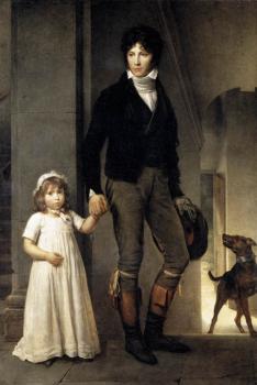弗朗索瓦 熱拉爾 Jean Baptist Isabey Miniaturist With His Daughter